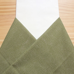 ◆半襟・半衿【鮫小紋】青丹 1枚目の画像