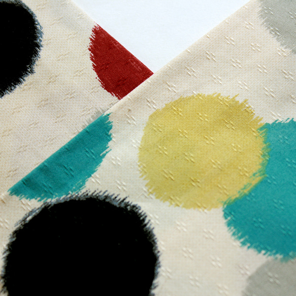 ◆半襟・半衿【銘仙水玉】 2枚目の画像