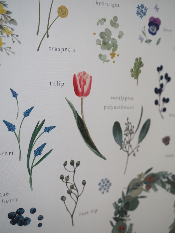 Blomary ファブリックカレンダー 2026 10枚目の画像