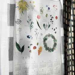 Blomary ファブリックカレンダー 2026 7枚目の画像
