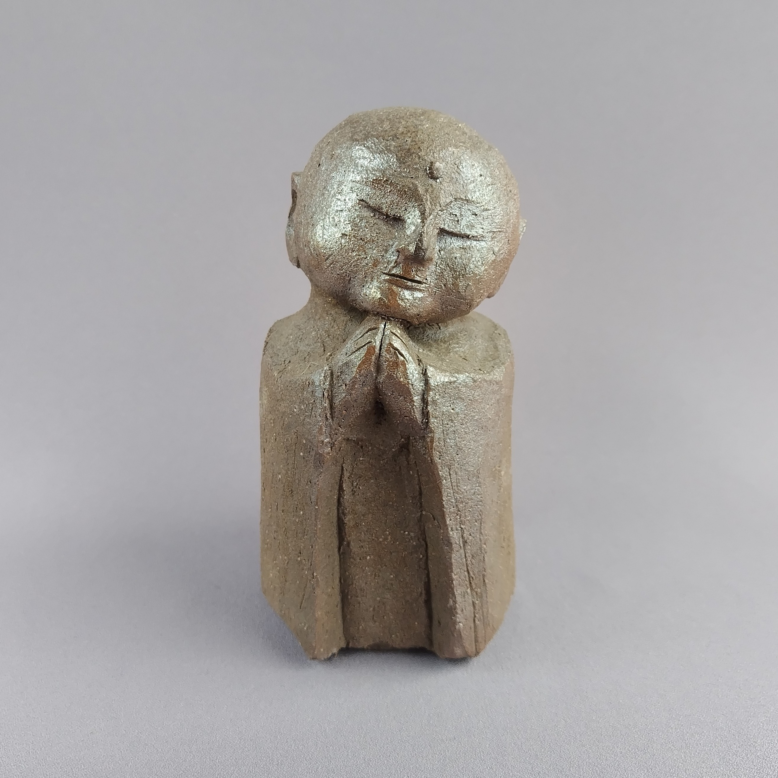 お地蔵様　焼締め　薪窯　【商品番号：00751】