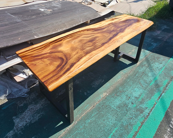 モンキーポッド 一枚板 ダイニングテーブル ウォールナット カウンター  