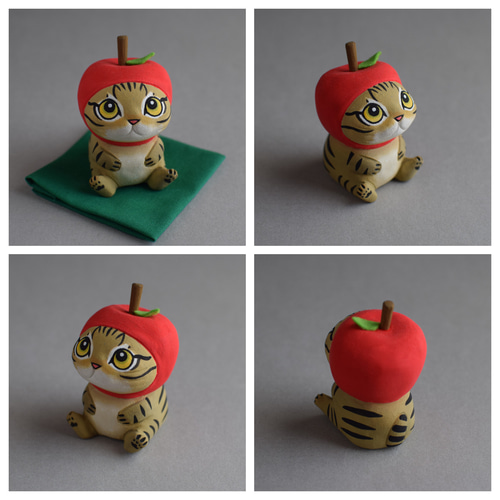 林檎猫 その他置物 城南窯 通販 19789857｜Creema(クリーマ)
