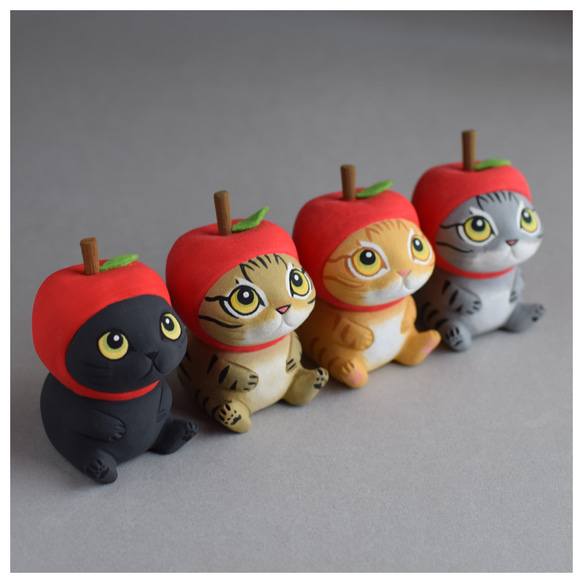 林檎猫 その他置物 城南窯 通販 19789857｜Creema(クリーマ)