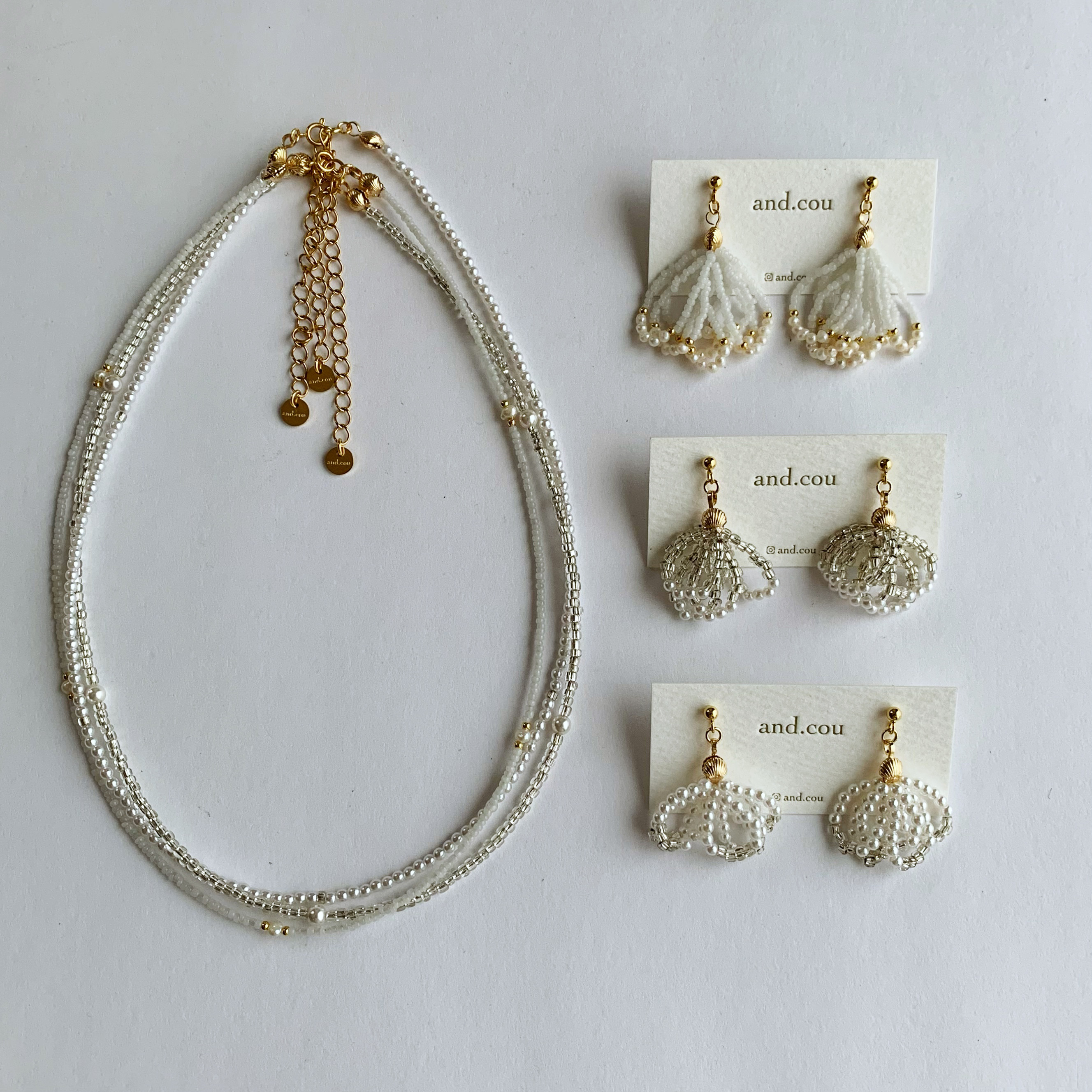 necklace ⁑ kurara/チェコヴィンテージビーズの首飾り アレルギー対応