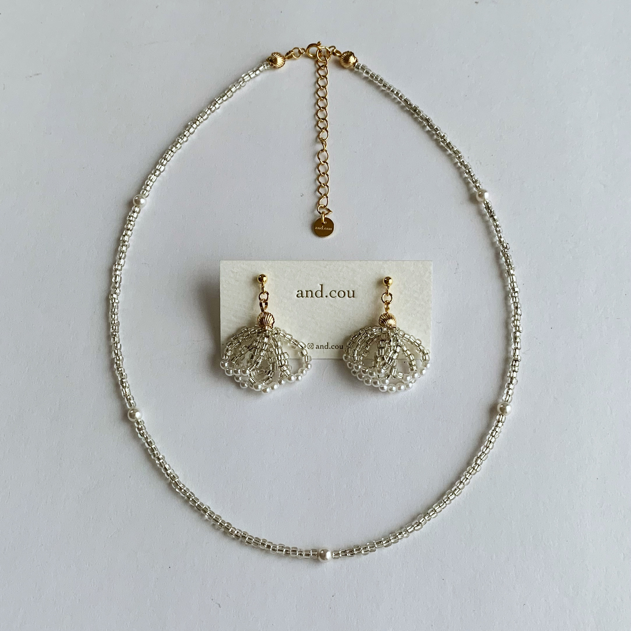 necklace ⁑ kurara/チェコヴィンテージビーズの首飾り アレルギー対応