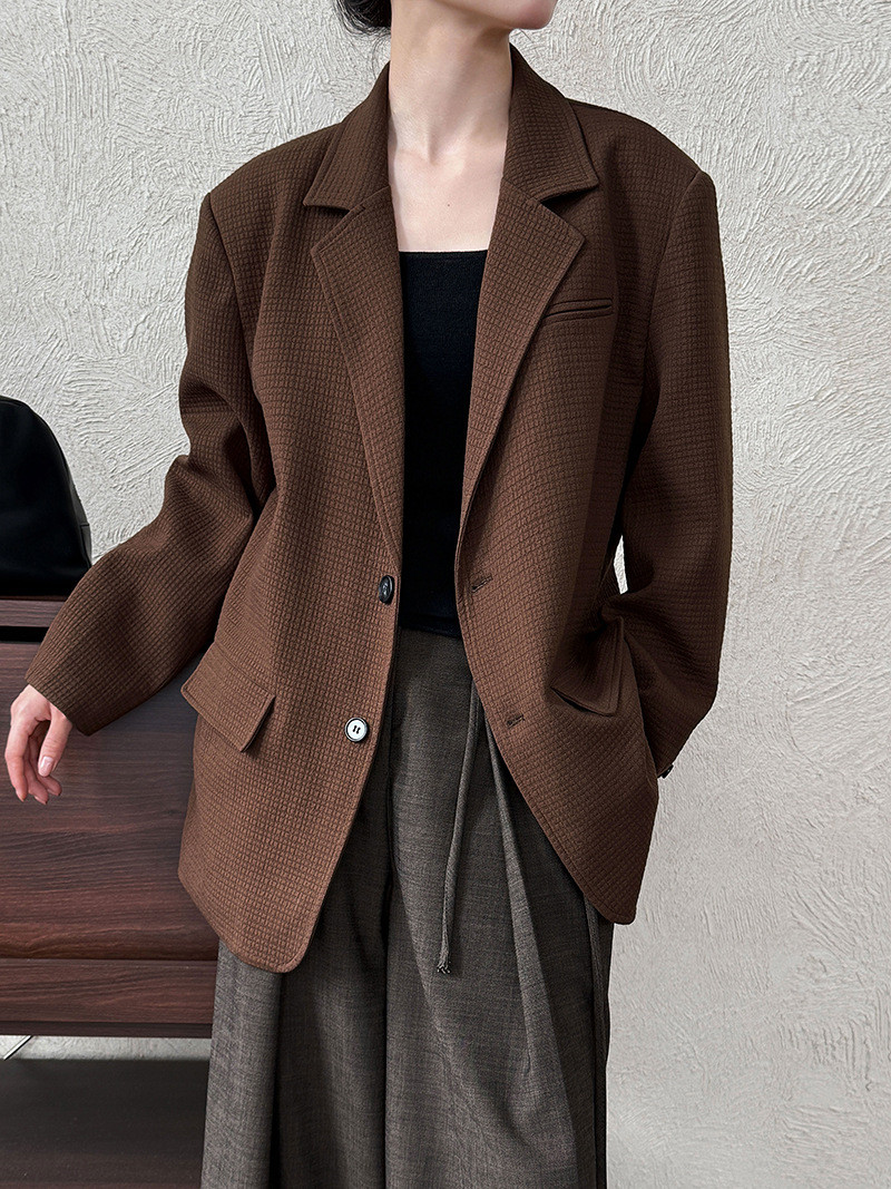 秋冬新作　レディースジャケット、通勤ジャケット、　オフィスジャケット　綿混　上着