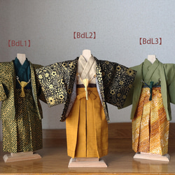 ミニチュア・羽織袴／黒地七宝柄 その他インテリア雑貨 misiro 通販