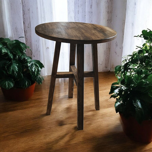 ダイニングテーブル に最適/ ヴィンテージ風 / 丸テーブル