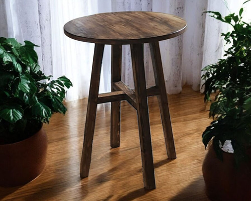 ダイニングテーブル に最適/ ヴィンテージ風 / 丸テーブル