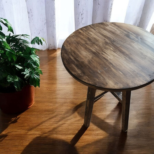 ダイニングテーブル に最適/ ヴィンテージ風 / 丸テーブル