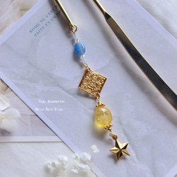 夜空と星のジュエルブックマーカー 5枚目の画像