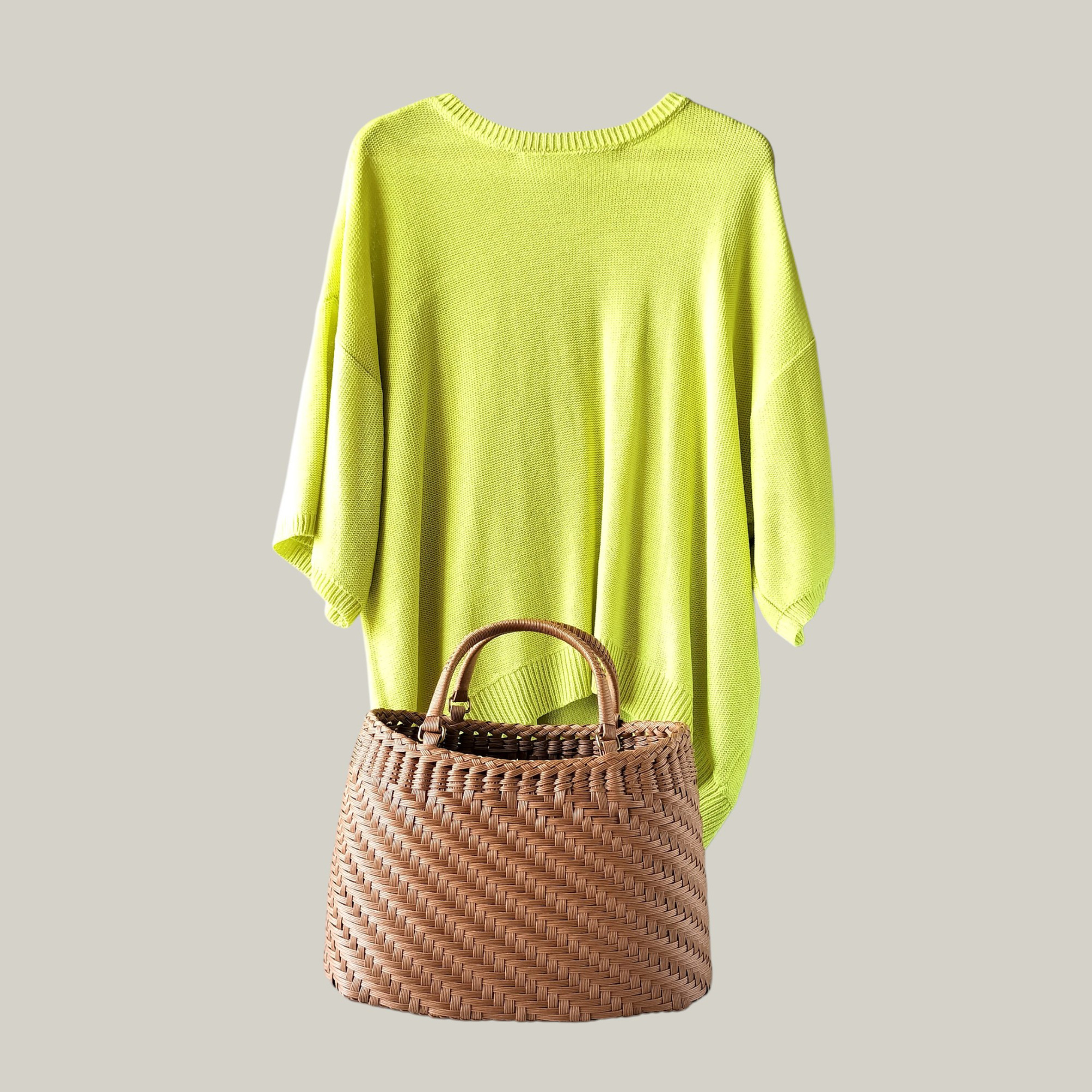 季節問わず楽しめる♪山葡萄風かごバッグ（コンパクトB5サイズ）