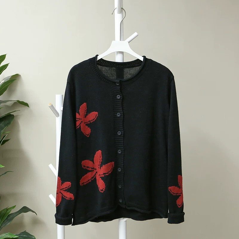 【秋冬の新作】ニットカーディガン セータージャケット ゆったり トップス レディース  春 秋 冬 メリクリスマス