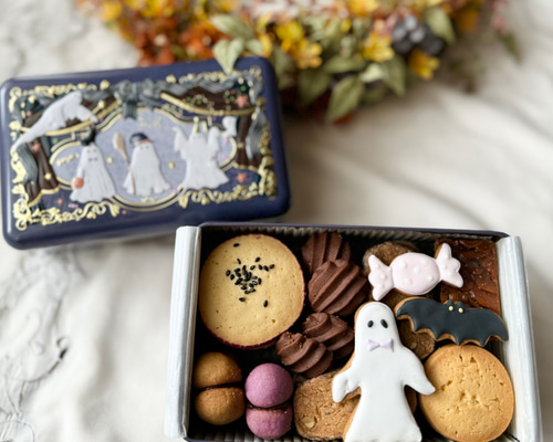 10/31以降の発送です！ハッピーハロウィン！】ハロウィンクッキー缶 11