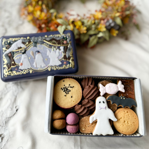 10/31以降の発送です！ハッピーハロウィン！】ハロウィンクッキー缶 11