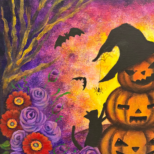 アートパネル「ジャック・オー・ランタンの3兄弟」(キャンバスアート