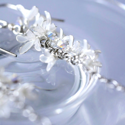 秋香る銀木犀　イヤリング/ピアス　ディップアート　ディップフラワー　 10枚目の画像