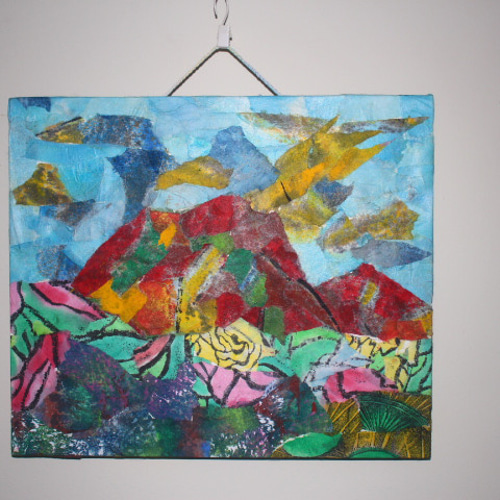 自分で作る和紙ちぎり絵5枚セット 風景 自分で作る和紙ちぎり絵5枚セット 風景