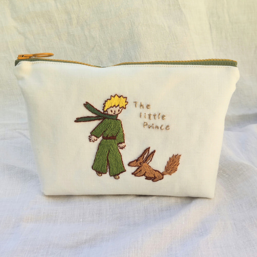 受注生産】星の王子さまときつねの文房具ポーチ ペンケース ペンケース