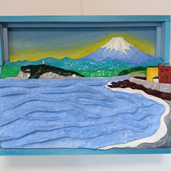 立体絵画の「デコピン、打席に立つ」 立体絵画の「デコピン、打席に立つ」（3Dアート） | 山川善作
