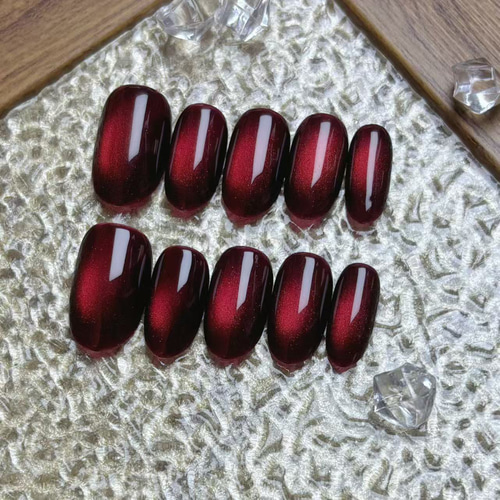 新春SALE】マグネットネイルチップ ショートオーバル ワンカラー