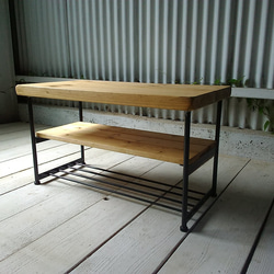 アイアン ベンチ シェルフ ラック 送料無料‼️ 楽天市場】アイアン*ウッド 4段シェルフ 幅86cm 高さ114.5cm