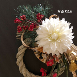 『超早割お正月2026』 creema限定　一点もの　お正月飾り　しめ縄 2枚目の画像