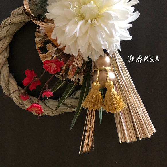 『超早割お正月2026』 creema限定　一点もの　お正月飾り　しめ縄 3枚目の画像