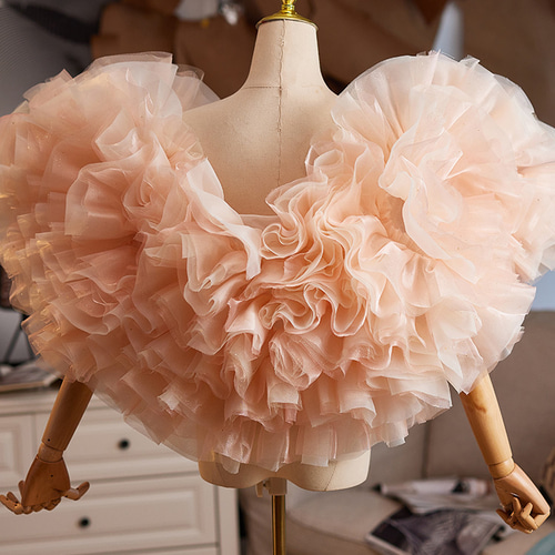 オフショルダー ピンク 立体花 DIY 綺麗 肩飾り ドレスアクセサリー