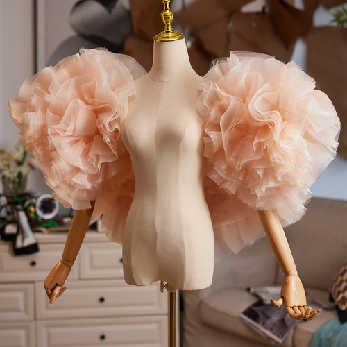 オフショルダー ピンク 立体花 DIY 綺麗 肩飾り ドレスアクセサリー