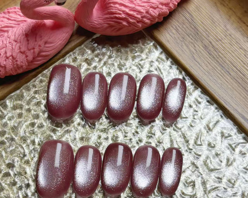 秋色セール】マグネットネイルチップ ショートオーバル ワンカラー