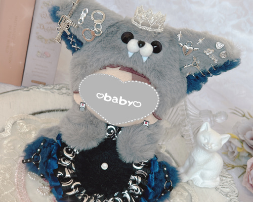 【おまけemoji写真集&USB】未開封mewgulfぬい＋靴/お洋服4着セット LABUBU ラブブ 7点セット ぬいぐるみ用服 洋服 ぬい服