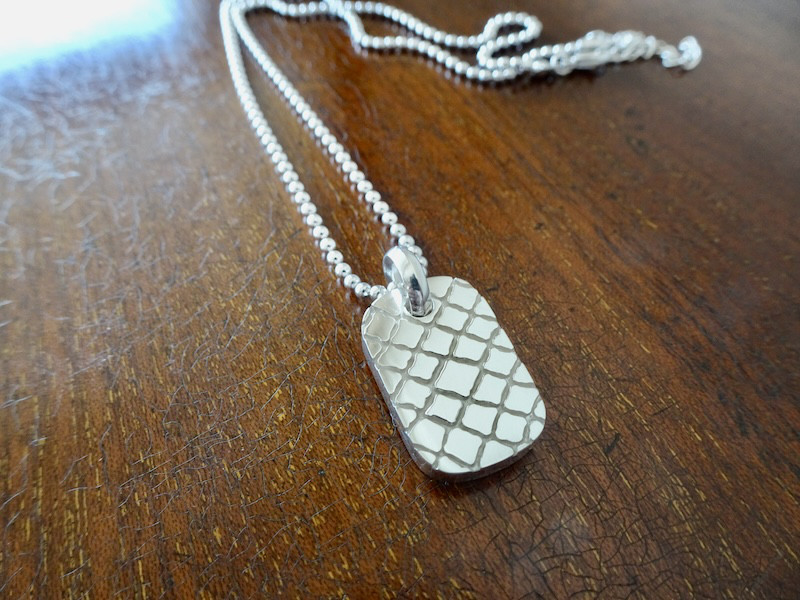 仁尾彫金『パイソン、プレートヘッド、燻なし』ハンドメイド463