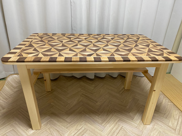 ダイニング/ソファーテーブル（寄木細工）【オーダー品】 ローテーブル