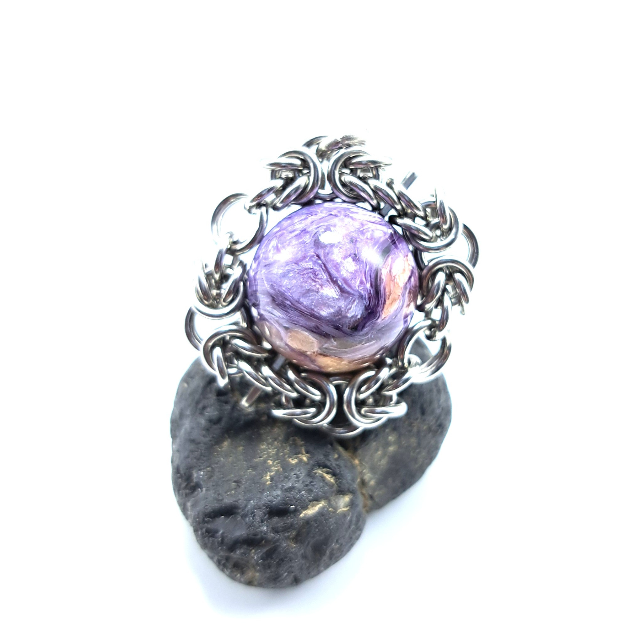 大珠！ チャロアイト　ペンダントトップ