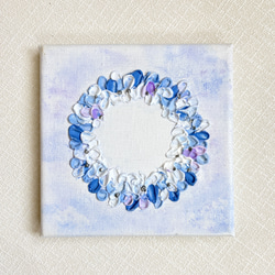 月と波 テクスチャーアート 立体・オブジェ yuko_flor_art 通販