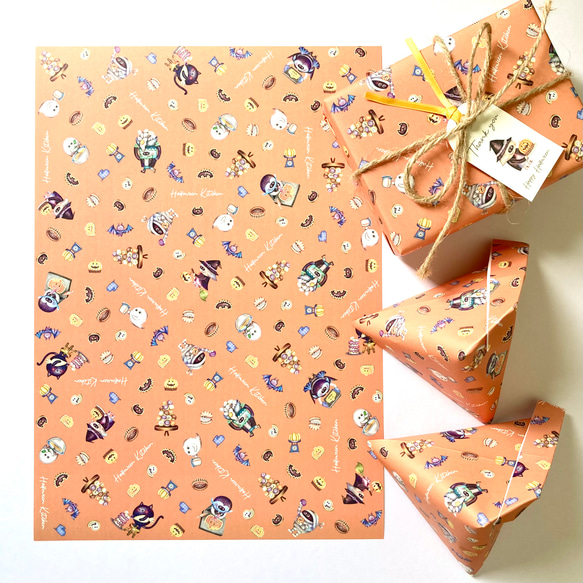 上質紙【ハロウィン キッチン】A4サイズ 10枚 ハロウィン デザイン