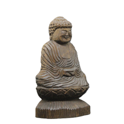 工彫社製　樹脂複製品　円空上人作　木彫十一面観世音菩薩像　共箱 VR4383C 工彫社製 樹脂複製品 円空上人作 木彫十一面