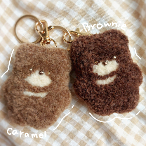 くまのぬいぐるみキーホルダー(ブラウニー)】マスコット くま パンチ