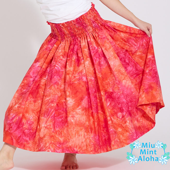パウスカート 細見えパウスカート　フラダンス　太って見えないパウスカート　p00947　受注生産および即納