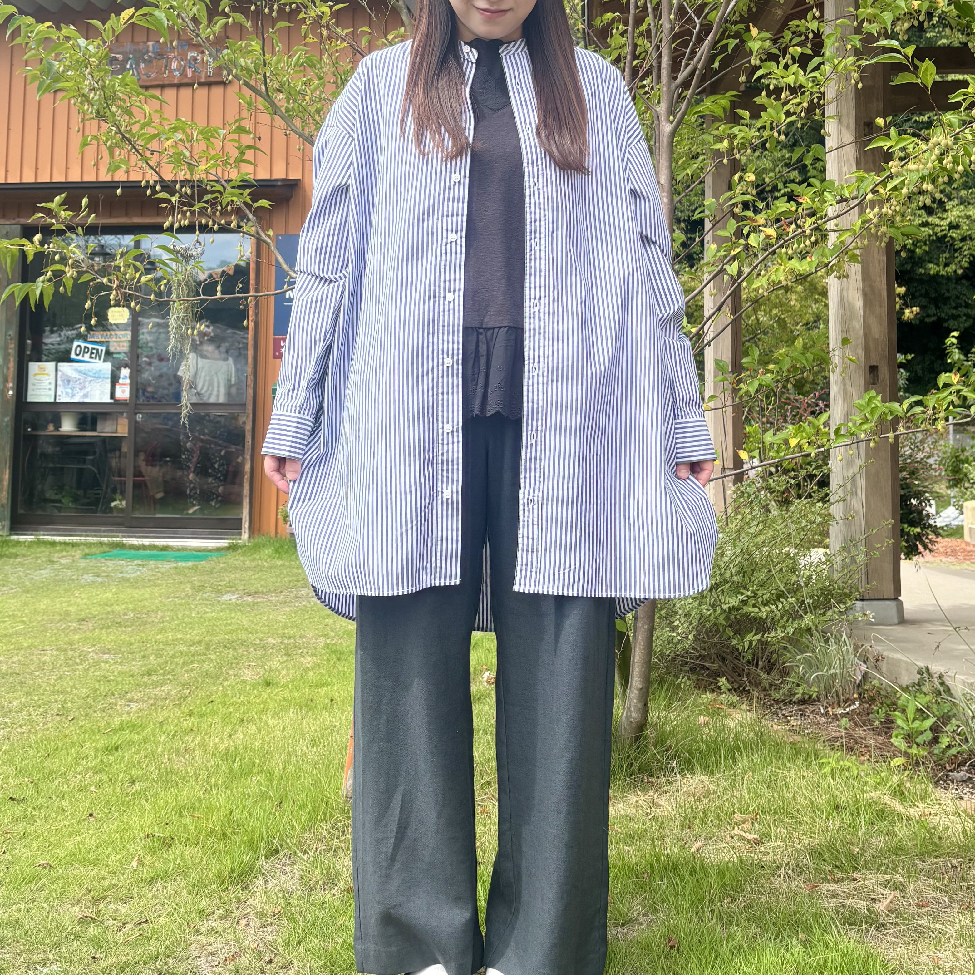 スタンドカラーチュニック(25s-126)