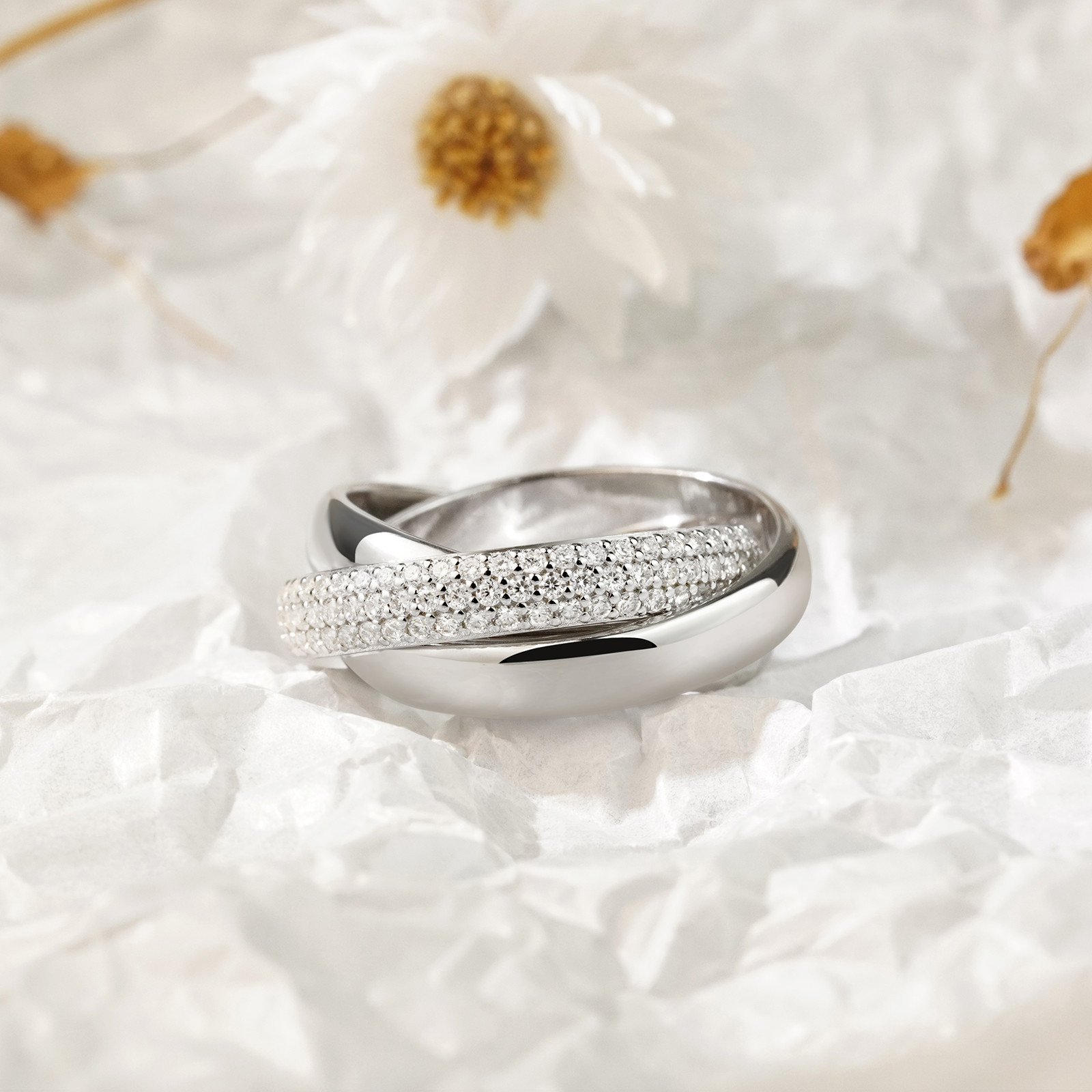 トリニティブリリアンスリング R81H25815-W（3週間発送）