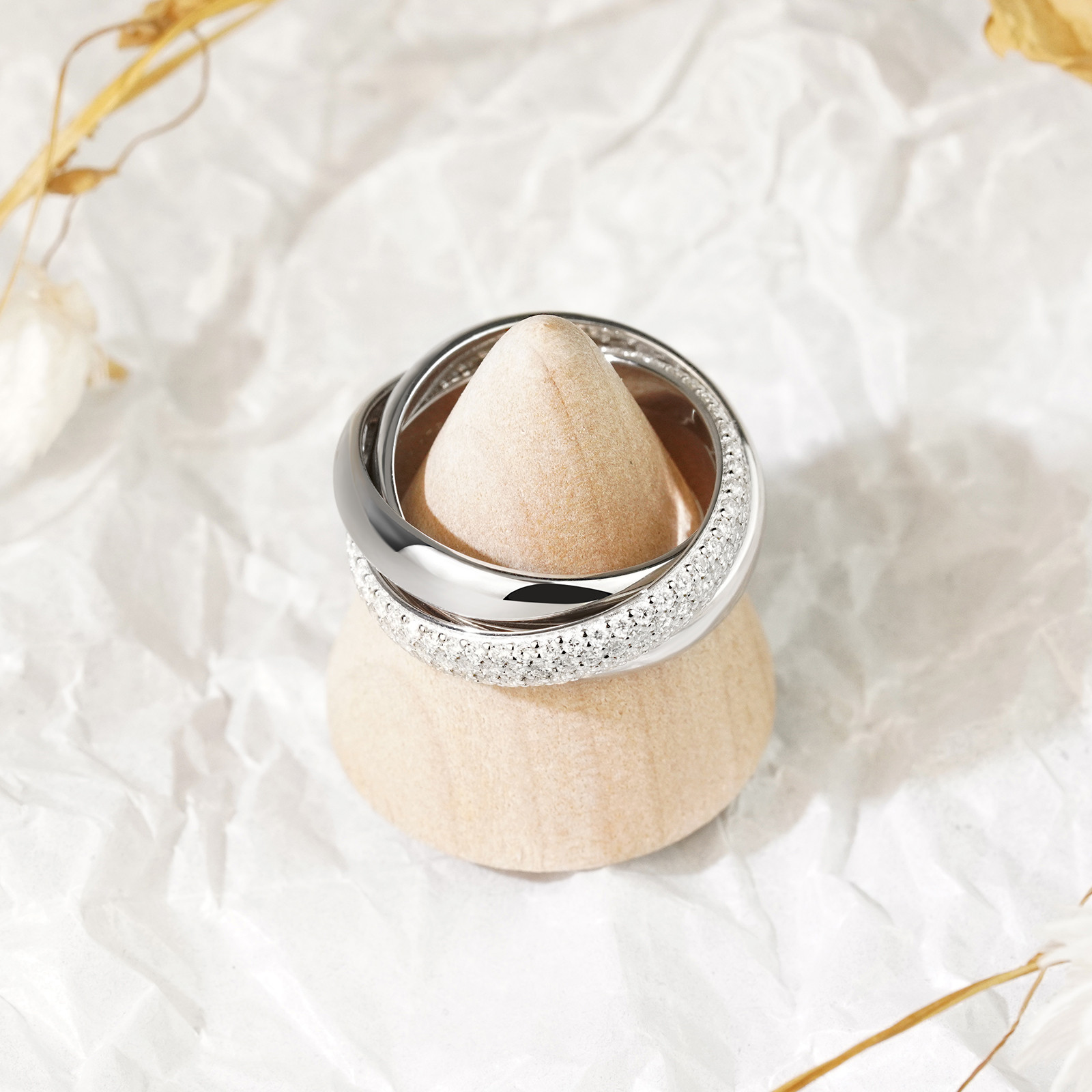 トリニティブリリアンスリング R81H25815-W（3週間発送）