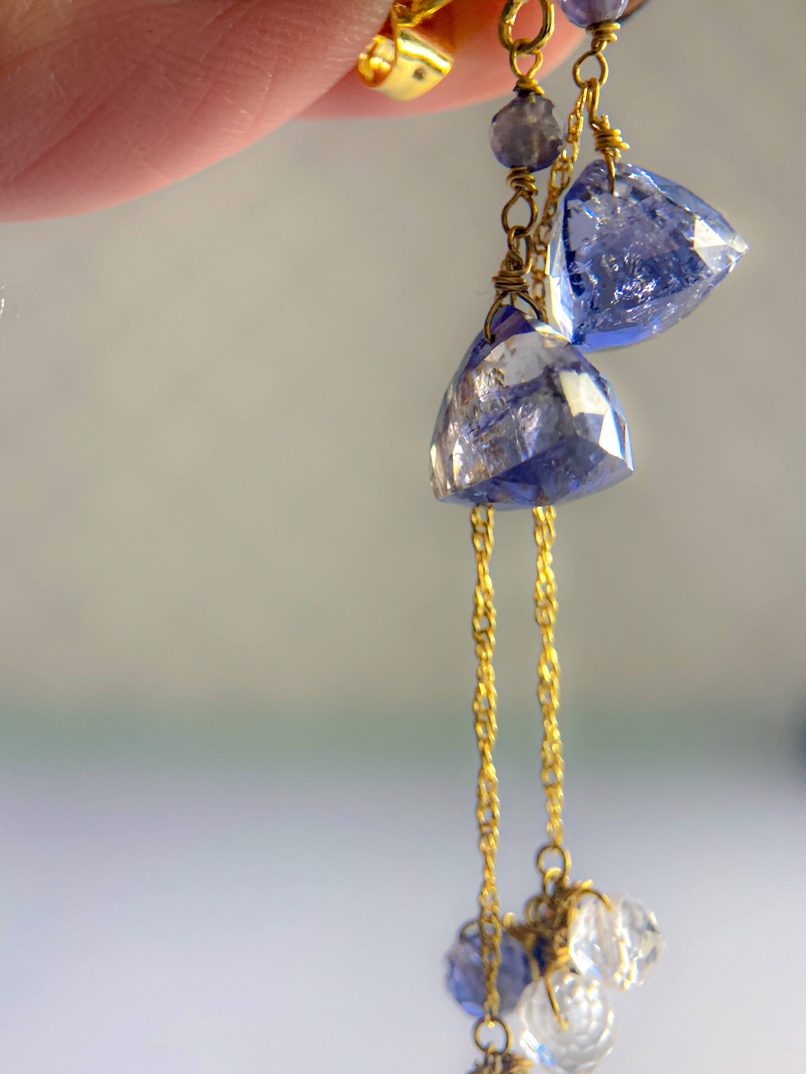 ◯人生の羅針盤◯アイオライトのイヤーアクセサリー