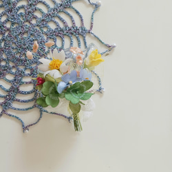 【染め布花】布染め花いろいろ　花束　リース　コサージュ　インテリア素材 染め布花】布染め花いろいろ 花束 リース コサージュ インテリア素材