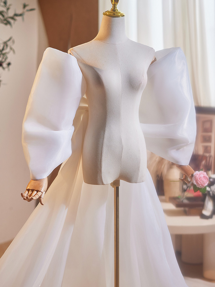 ケープ トレーン 裾引き 特大リボン 豪華 DIY 肩飾り アクセサリー パーティー ウェディングドレス DTY169