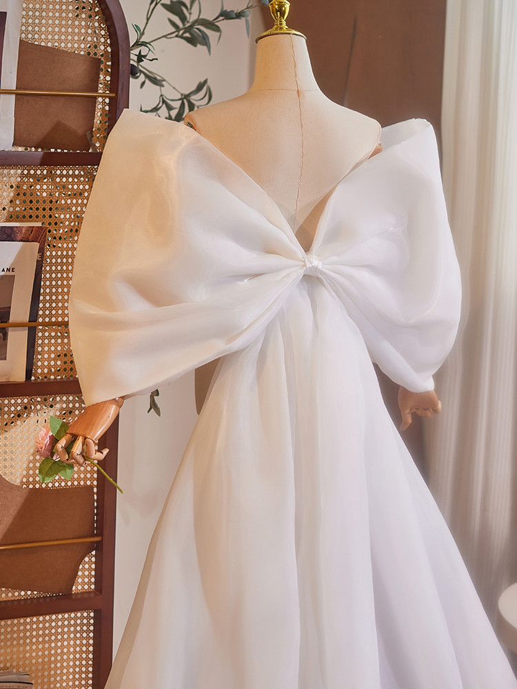 ケープ トレーン 裾引き 特大リボン 豪華 DIY 肩飾り アクセサリー パーティー ウェディングドレス DTY169