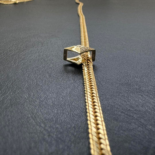 s.n.m.m.a.y 】K18 ダイヤモンドペンダント リバーシブル s.n.m.m.a.y