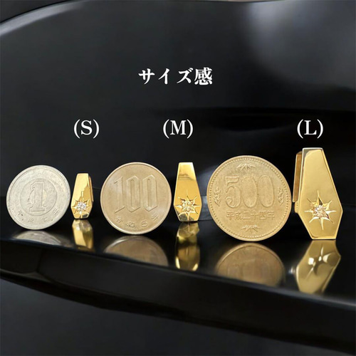 受注生産】 【K18／Mサイズ】喜平50g 後光留め ダイヤ 0.11ct